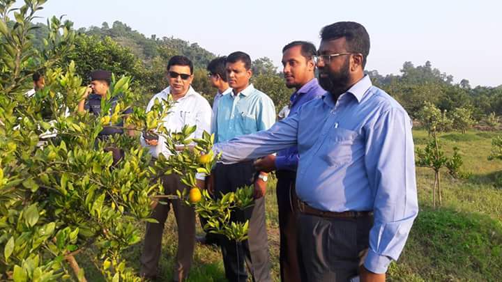 রাইখালি কৃষি গবেষণা কেন্দ্রে জেলা প্রশাসক