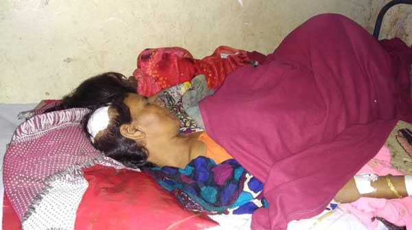 সৎ ছেলের কোপে আহত মা