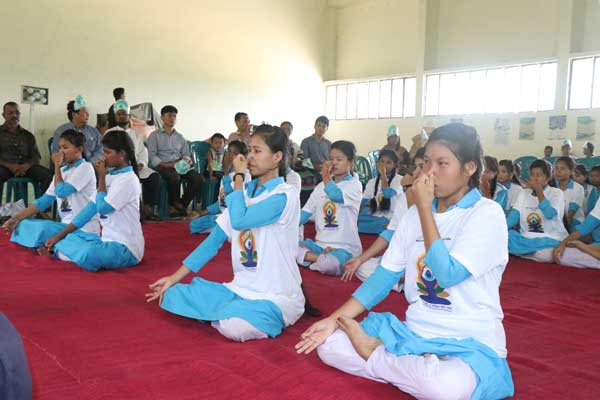 রাঙামাটিতে যোগ ব্যায়াম দিবস পালিত