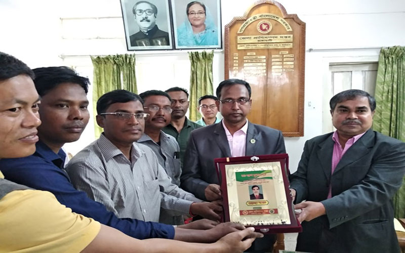 রাঙামাটি প্রাণিসম্পদের জেলা কর্মকর্তার বিদায় ও বরণ