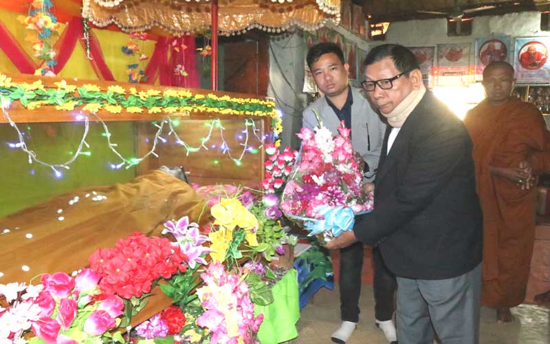 অধ্যক্ষ ভদন্ত অভয় তিষ্য মহাথের’র মহাপ্রয়াণে ধর্মীয় অনুষ্ঠান