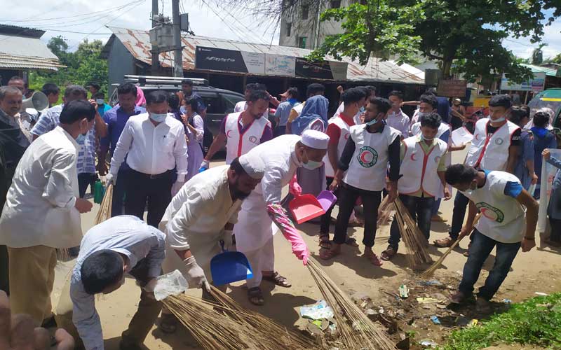 দীঘিনালায় পরিচ্ছন্নতা অভিযান