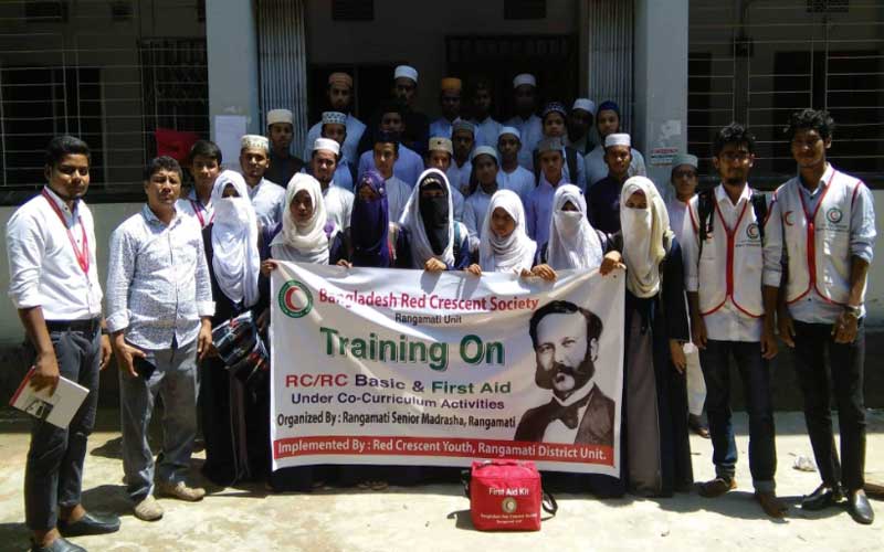 রাঙামাটি যুব রেড ক্রিসেন্ট’র সহশিক্ষা কার্যক্রমের প্রশিক্ষণ সম্পন্ন