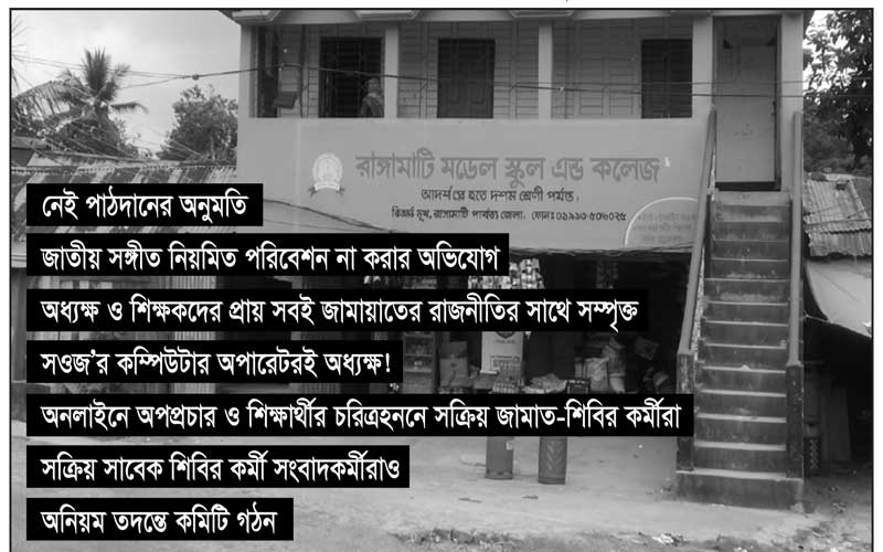 অনুমোদন ছাড়াই চলছে রাঙামাটি মডেল স্কুল !