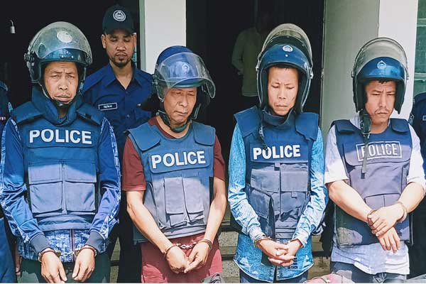 দীঘিনালালায় ইউপিডিএফের ৪ সশস্ত্র কর্মী আটক