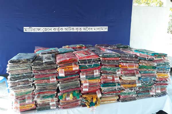 মাটিরাঙ্গায় সেনা অভিযানে ভারতীয় শাড়ি উদ্ধার