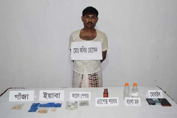 দীঘিনালায় মদ,গাঁজা, ইয়াবাসহ মাদক কার্বারী আটক