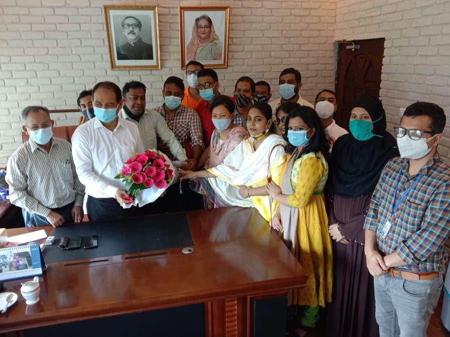 নিখিল চাকমার সাথে মুক্তিযোদ্ধা সন্তান কমান্ডের সাক্ষাৎ