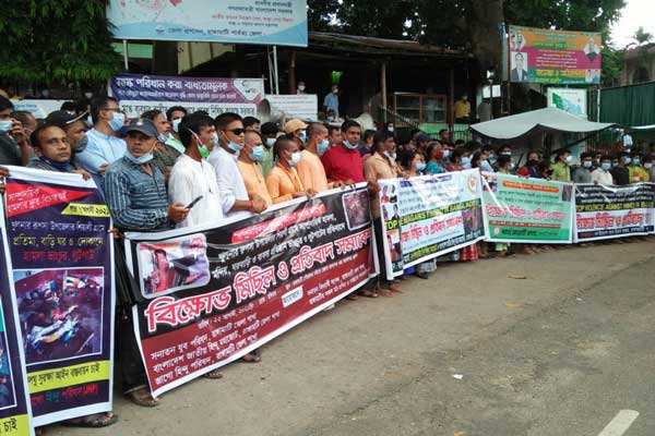 খুলনায় সাম্প্রদায়িক হামলার প্রতিবাদ রাঙামাটিতে