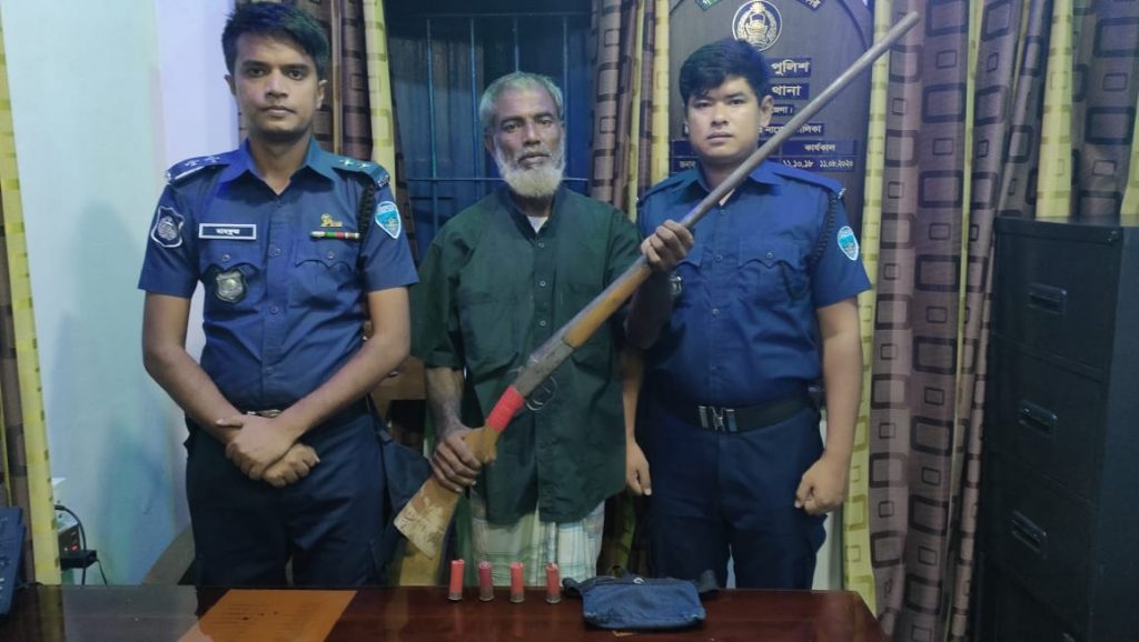 নুরুল আলম অপহরণ মামলার মুল হোতা আটক; অস্ত্র ও গুলি উদ্ধার