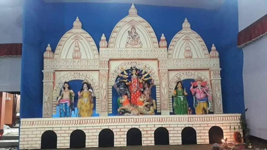কাপ্তাইয়ে মন্দিরে মন্দিরে পূজার প্রস্তুতি: এবার ৭ মন্ডপে পূজা