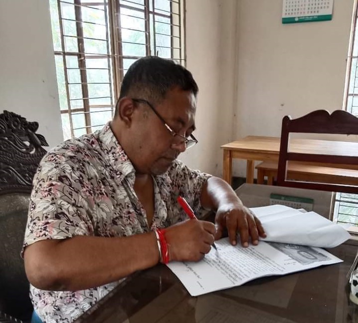 রাইখালী মৌজার হেডম্যান উচিংথোয়াই চৌধুরীর প্রয়াণ