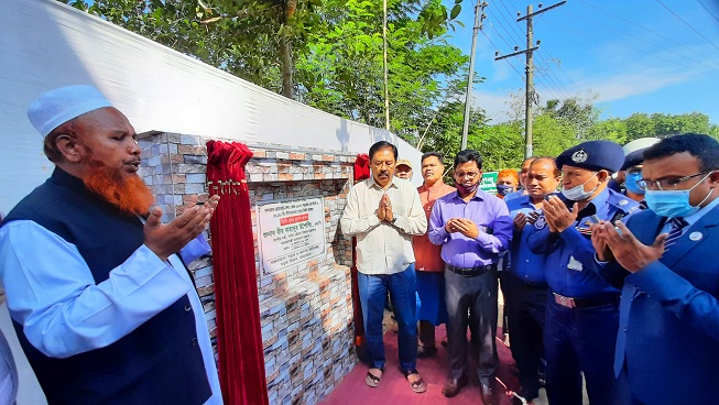নোয়াপতং খালের ওপর সেতু নির্মাণে ভিত্তি স্থাপন
