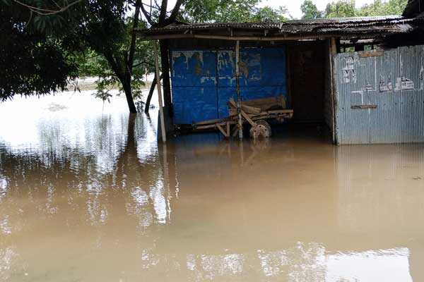 দীঘিনালায় সাত শতাধিক পরিবার পানিবন্দি, দীঘিনালা-লংগদু সড়ক বন্ধ