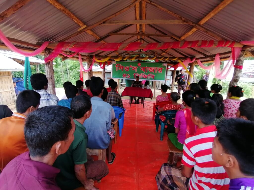 দুর্গম প্যারাছড়ায় ‘সিও’র বাজার স্থাপন কাপ্তাই বিজিবি’র