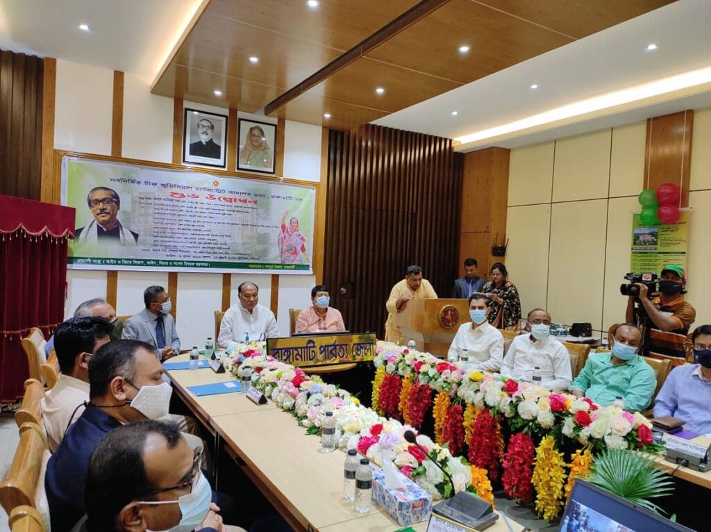 রাঙামাটিতে সিজেএম আদালতের নতুন ভবনের উদ্বোধন