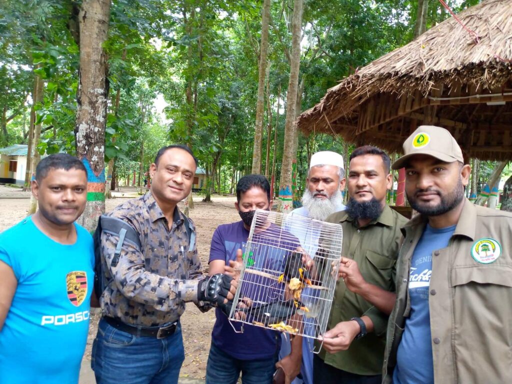 কাপ্তাই ন্যাশনাল পার্কে ময়নাপাখি অবমুক্ত