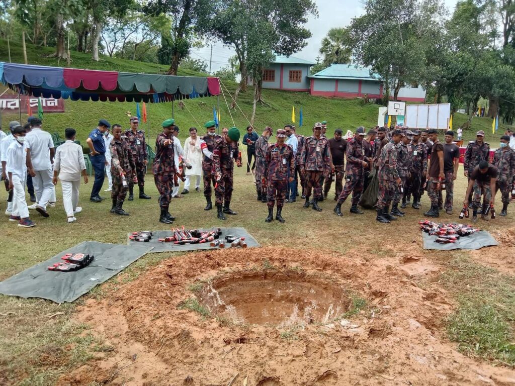 রামগড়ে ছেয়ে গেছে মাদক, ৫৩ লাখ টাকার মাদক ধ্বংস