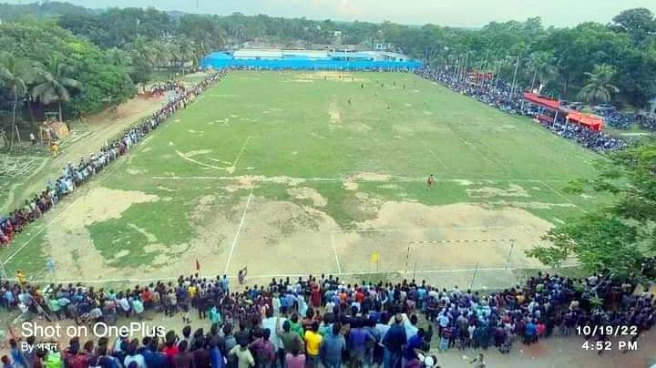 রামগড়ে জমে উঠেছে শেখ রাসেল ফুটবল টুর্নামেন্ট