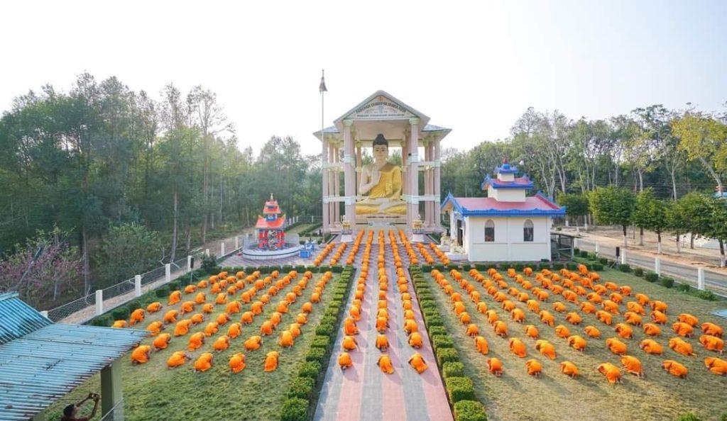শান্তিপুর অরণ্য কুটিরে চলছে গণপ্রব্রজ্যা গ্রহণ